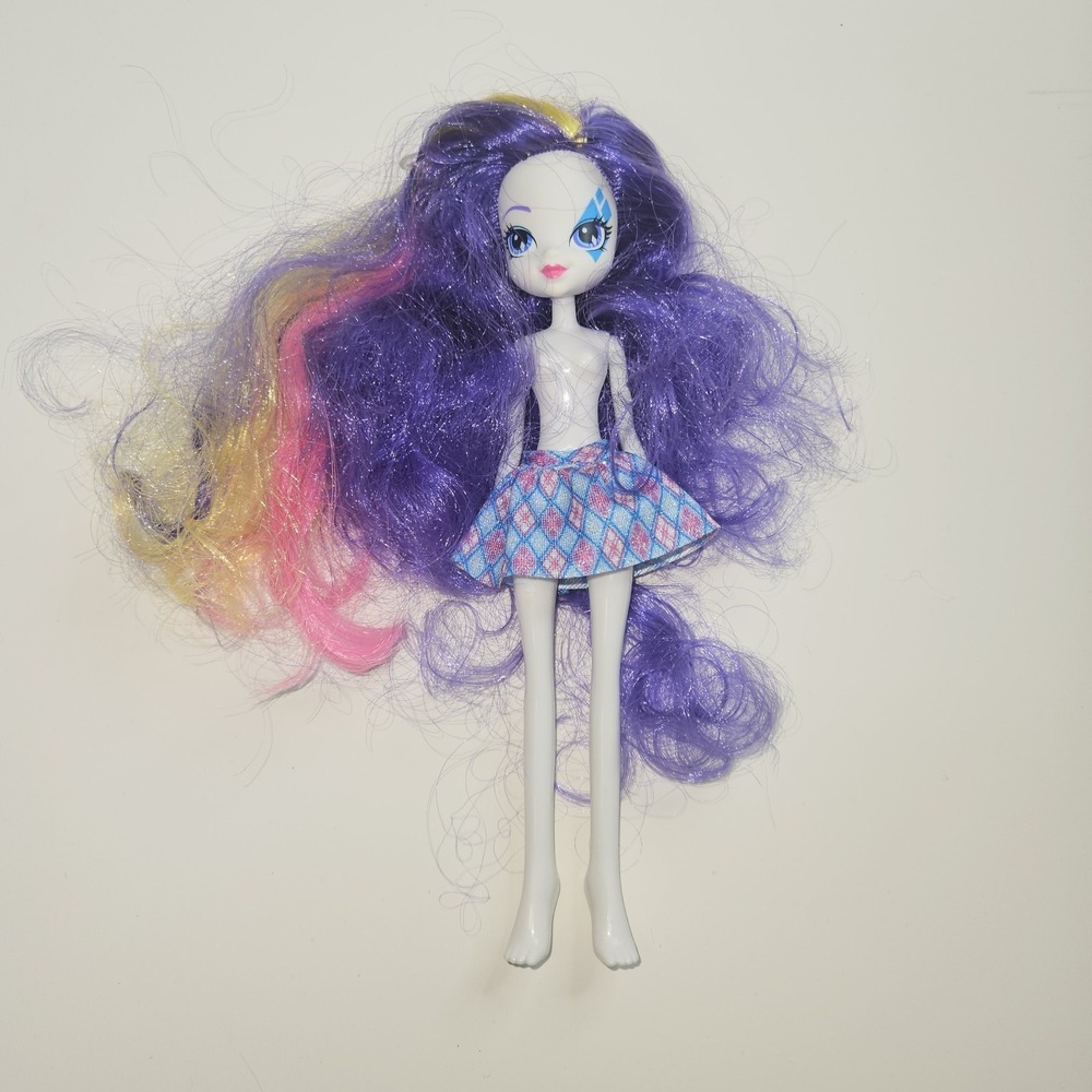 My Little Pony Equestria Girls Rarity Doll Rainbow Rocks Purple Hair Loose MLP